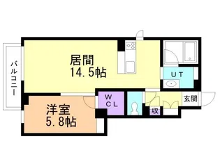 シティプラザ青森C棟【1階】の間取り