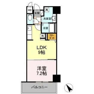 さくらアヴェニュー【4階】の間取り