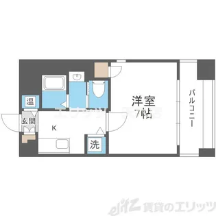ISM中之島レジデンス【1階】の間取り