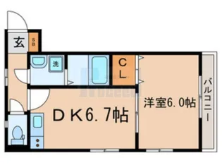 双桜館(ソウオウカン)【2階】の間取り