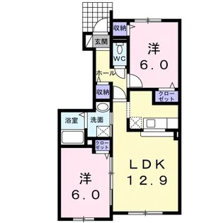 セレーノイルミオ【1階】の間取り