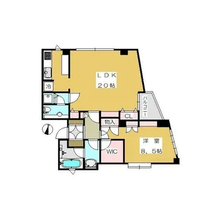 エスター南麻布【3階】の間取り