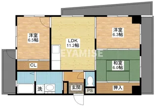 アールグレイマンション浜田【3階】の間取り