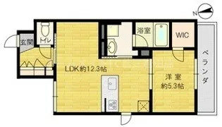 シャーメゾン菱屋東【2階】の間取り