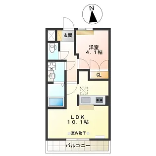 セント・フローラ【1階】の間取り