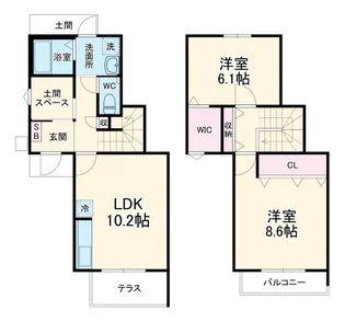 神奈川県横浜市都筑区北山田7【一戸建】の間取り