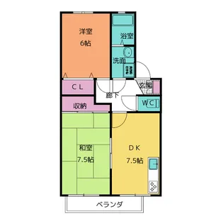 エスポワールマキ【2階】の間取り