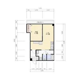 クイール若宮【4階】の間取り