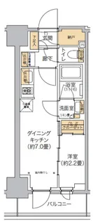 東京都港区西麻布1【マンション】の間取り