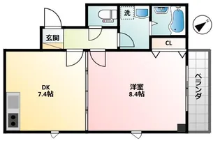 サンコーラル【9階】の間取り