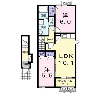 インプレス・Y【2階】の間取り
