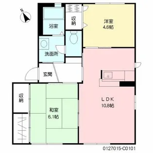 バリュージュRYO C棟【1階】の間取り