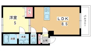 大阪府豊中市曽根西町2【アパート】の間取り