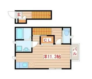 Crestor(クレストール)越路【2階】の間取り