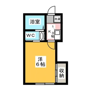 八成コーポ【1階】の間取り