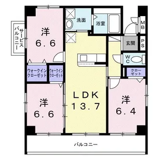 Uela Luxe【3階】の間取り