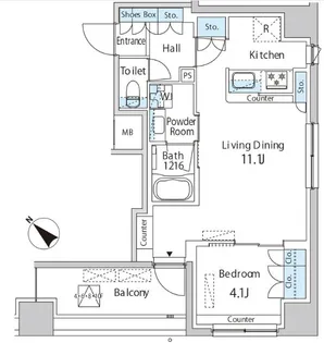 エムエー月島【8階】の間取り