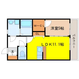 フォルクローレE【1階】の間取り