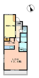 リヴィエール 佐々【2階】の間取り