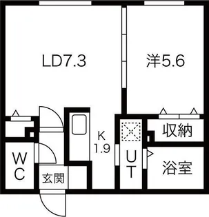 La Luce南郷(ラルーチェ)【3階】の間取り