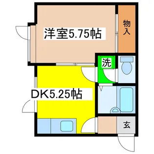 ハイツビコーズ【2階】の間取り