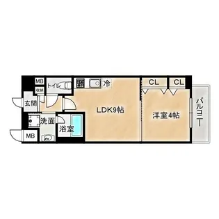 パーフェクトライフ京橋駅前【5階】の間取り