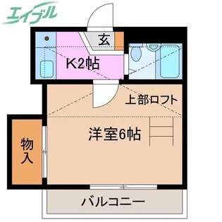 北浜町アパート【1階】の間取り