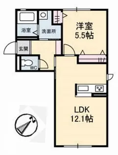 フローラルGREEN B棟【2階】の間取り