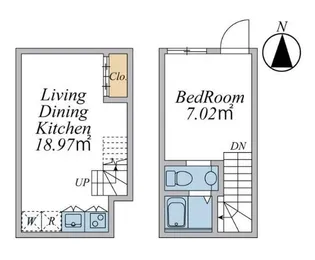 HJ PLACE YOYOGIUEHARA【1階】の間取り
