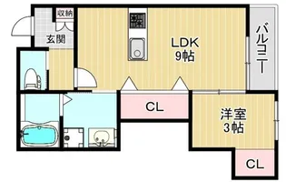 QHOUSE桑原【2階】の間取り