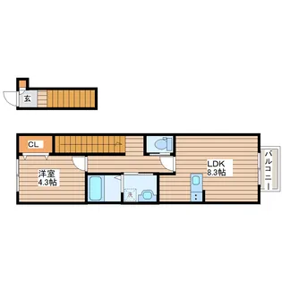 クラシア富沢【2階】の間取り