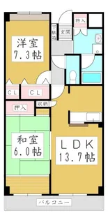 TK加藤ビルフレージェ【2階】の間取り