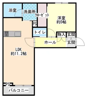 グローレI【1階】の間取り