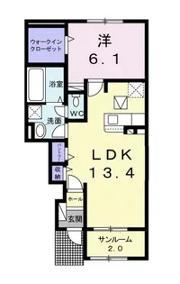 Rise II【1階】の間取り