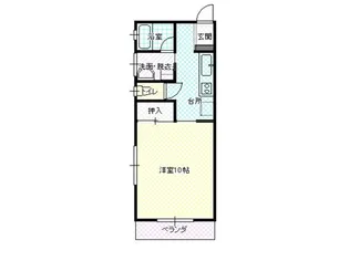 コーポニュースター【1階】の間取り