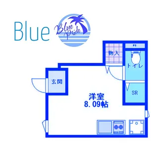 晴風と川の音のLuminous【2階】の間取り