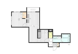 ベルリード北仙台【3階】の間取り