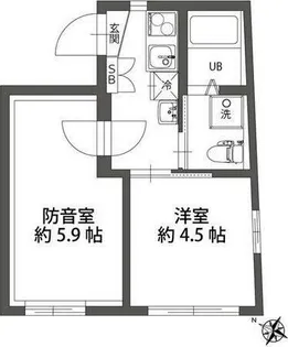 Beno Hasune【3階】の間取り