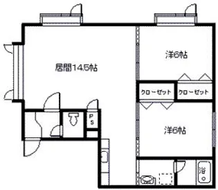 レジデンス梅II【1階】の間取り