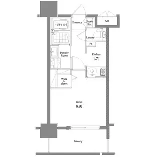 エンクレスト舞鶴II【14階】の間取り