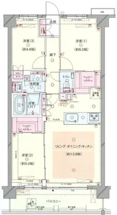 プレシス大宮ヴェルデ【4階】の間取り