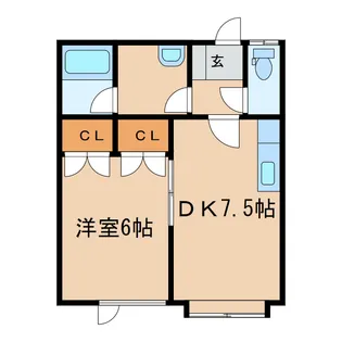 サンライズ【1階】の間取り