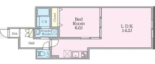 ミハス中野II【1階】の間取り