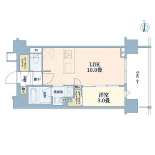 ルジェンテ西日暮里【2階】の間取り