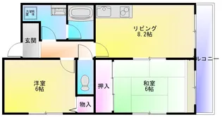 ソレアード高安【2階】の間取り