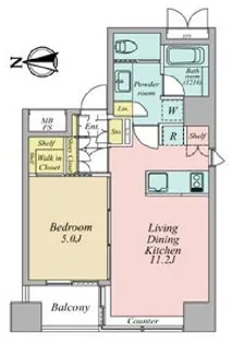 オジオ大手町【8階】の間取り