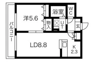 PISO ARCE Shinagawa【4階】の間取り