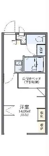 レオパレスヴィバーチェII【1階】の間取り