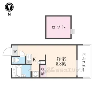 レオパレスヴィラ【2階】の間取り