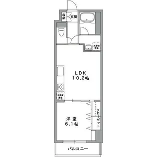 グランデュールII関内【2階】の間取り